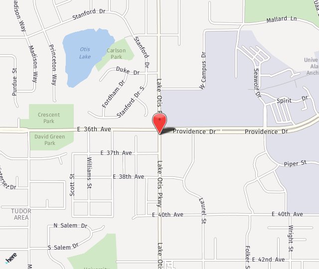 Location Map: 3600 Lake Otis Parkway Anchorage, AK 99508